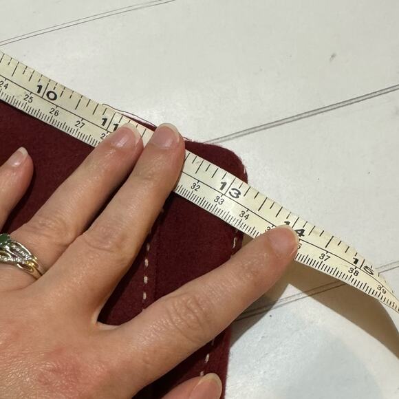 J Crew NWT Wool Blend Red Contrast Stitch Pencil Skirt‎ Women’s Size 2 - Picture 4 of 5